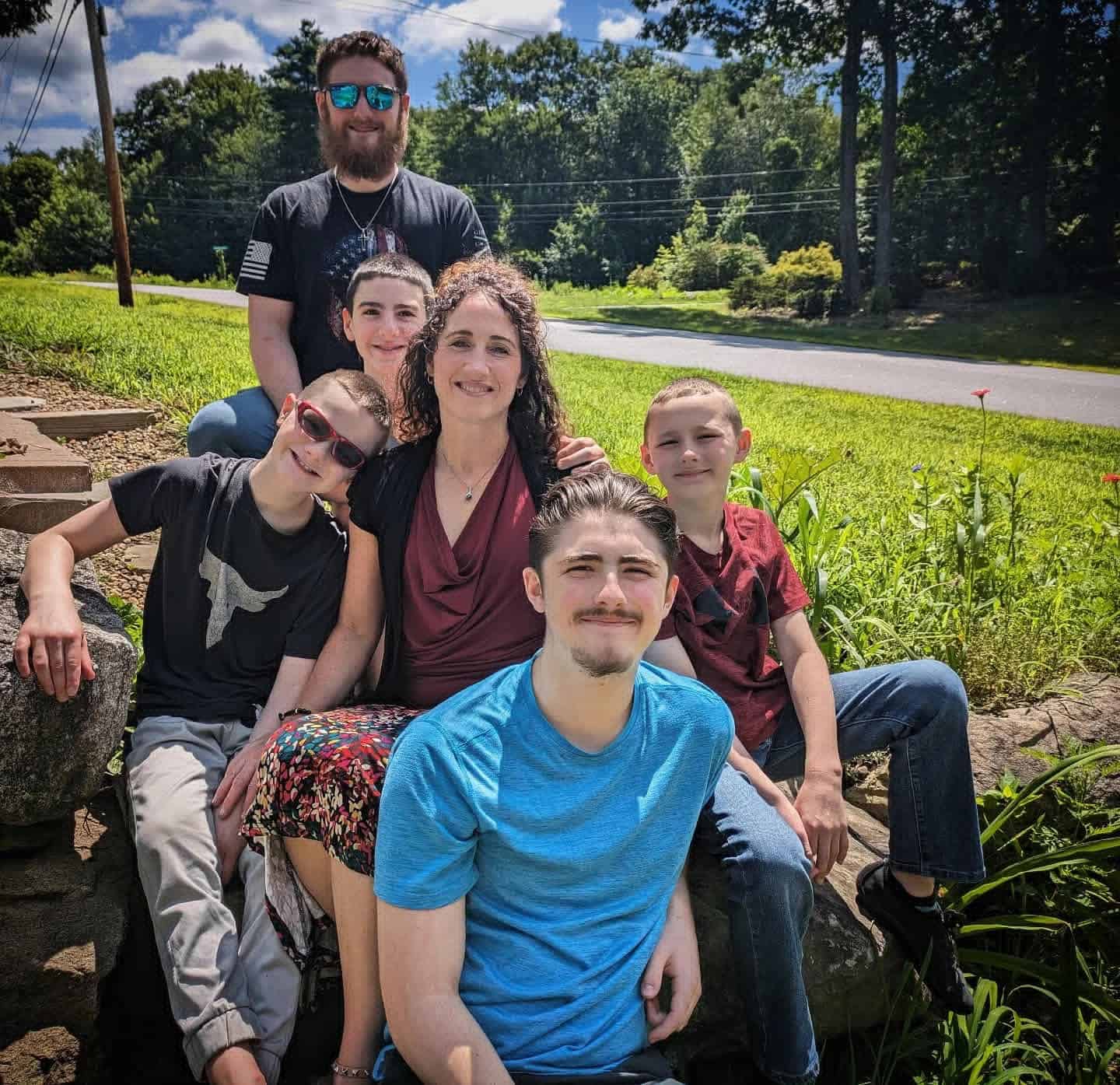 Heather with her boys